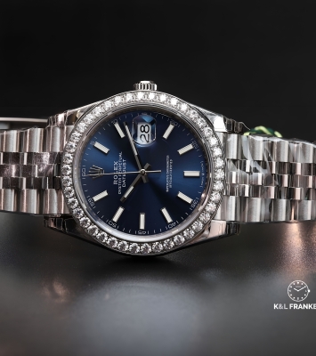 Đồng hồ Datejust 41mm Blue Index Dial Diamond Benzel