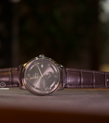 Omega Deville Grey Dial Leather Band