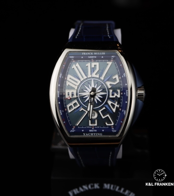 Đồng hồ Franck Muller Yachting V45 Blue dial 