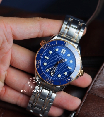 Đồng hồ Omega Seamaster 300 Rose Gold Blue