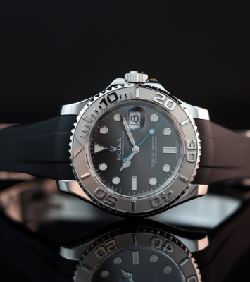 Rolex Yacht Master Rhodium Dial + Rubber B