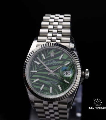 Đồng hồ Rolex Datejust 36mm Motif Palm Dial 2020