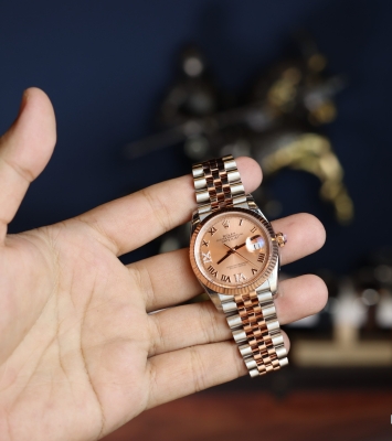 Đồng hồ Rolex Datejust 36mm Rose Gold VI IX Roman Jubilee 126231