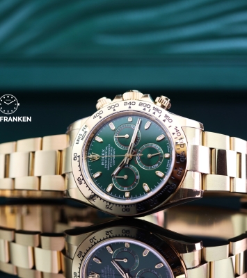 Đồng hồ Rolex Daytona Green Dial Yellow Gold Loki 116508-0013